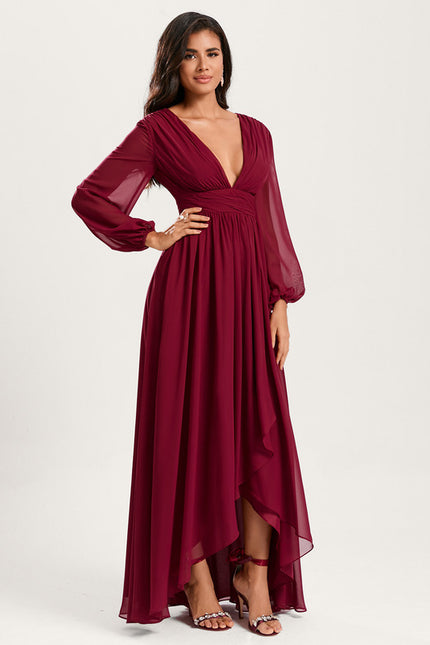 Robe Trapèze Fluide Asymétrique - gallery 4