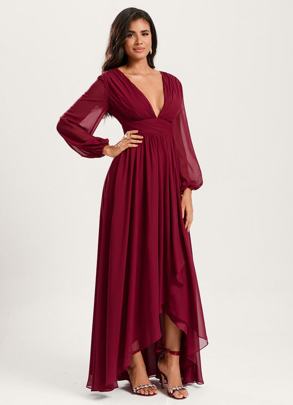Robe Trapèze Fluide Asymétrique - gallery 4