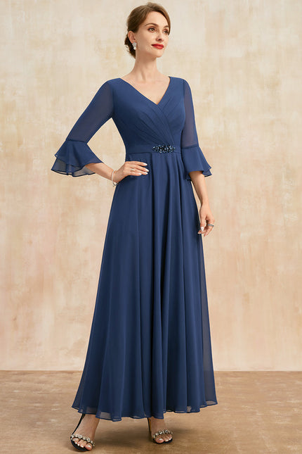 Robe Trapèze Vert Émeraude Élégant - gallery 4