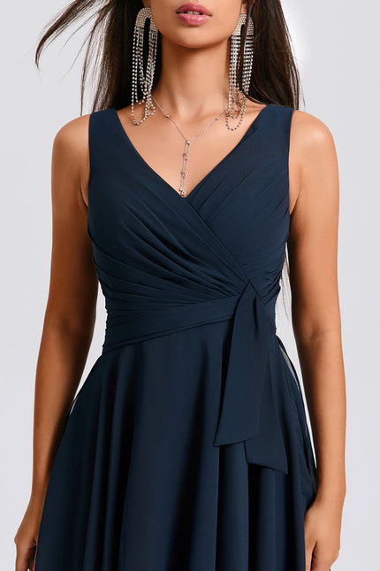 Robe Trapèze Vague Marine - gallery 4