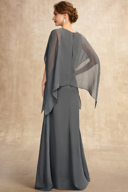 Robe Trapèze Chic Voile Sombre - gallery 1