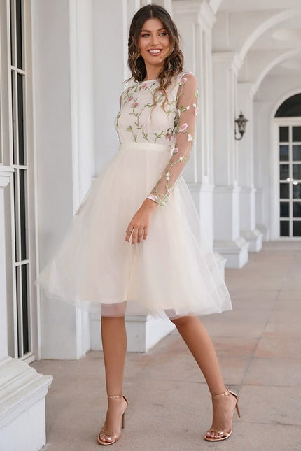 Robe Trapèze Éclat De Fleurs - gallery 4