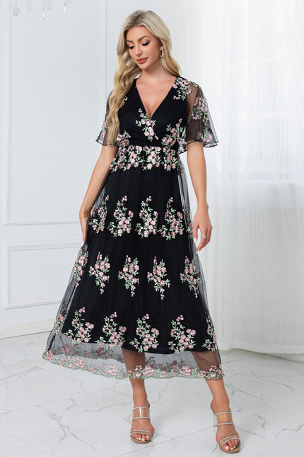 Robe Trapèze Florale Chic - gallery 6
