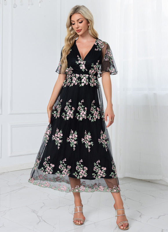 Robe Trapèze Florale Chic - gallery 6