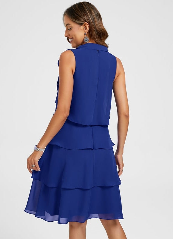 Robe Trapèze Onde Marine - gallery 5