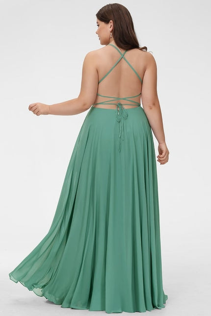 Robe Trapèze Bleu Marine Soirée - gallery 8