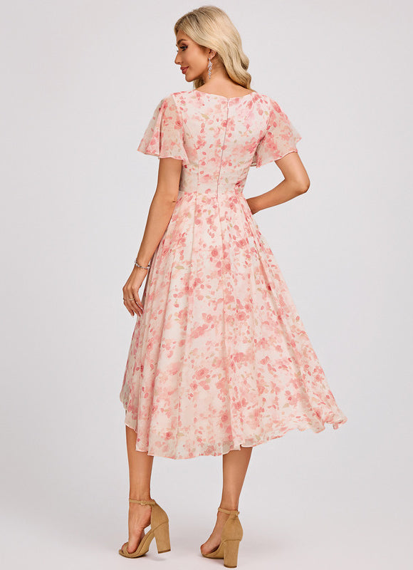 Robe Trapèze Fluide Asymétrique - gallery 5