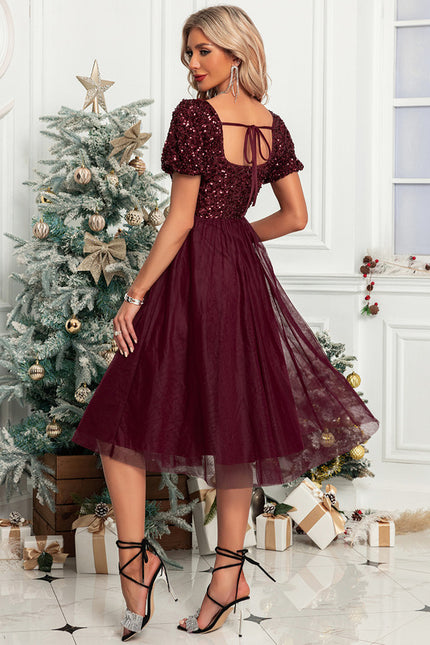 Robe Trapèze Rubis Lumineux - gallery 1