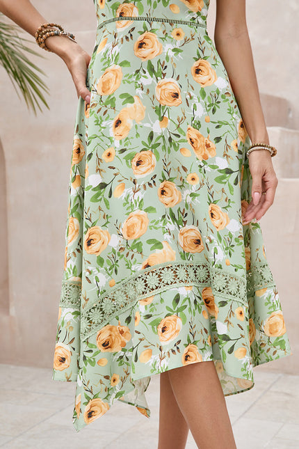 Robe Trapèze Élégance Tropicale - gallery 5