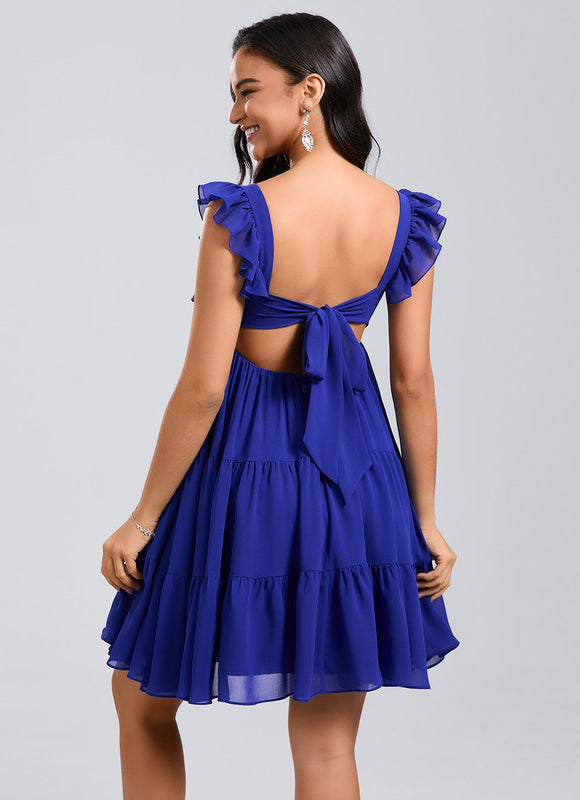 Robe Trapèze Émeraude Douce - gallery 4