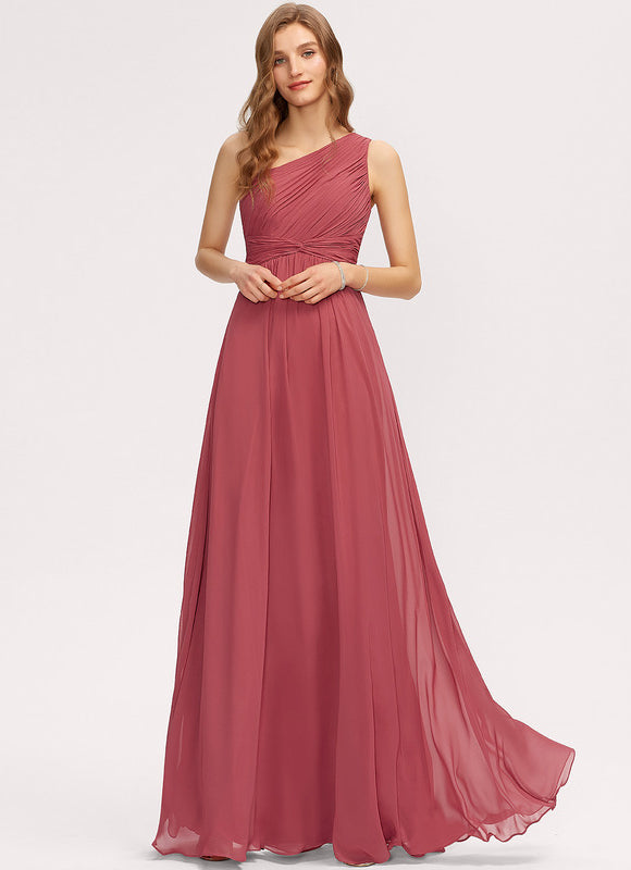 Robe Trapèze Asymétrique Beige - gallery 1