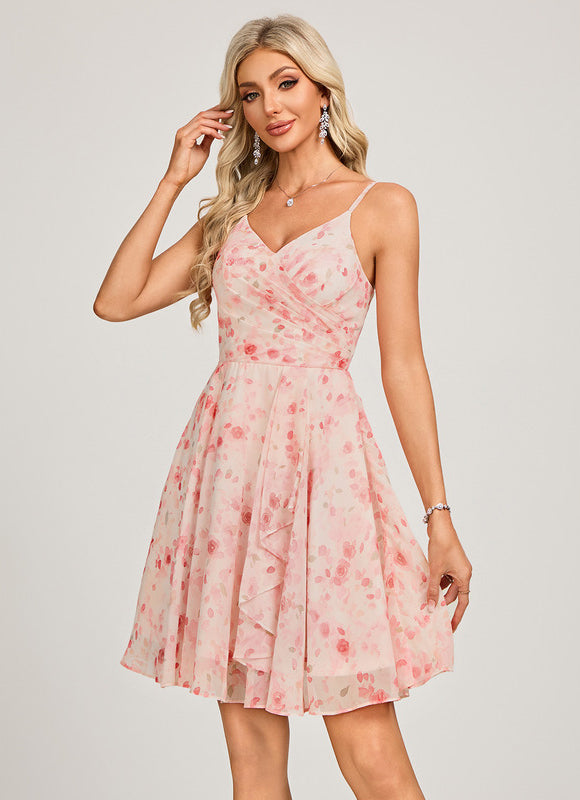 Robe Trapèze Éclat Poudré - gallery 4