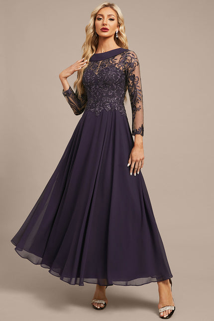 Robe Trapèze Satin Prunelle - gallery 3