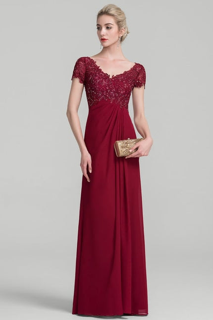 Robe Trapèze Rouge Velours Chic - gallery 3