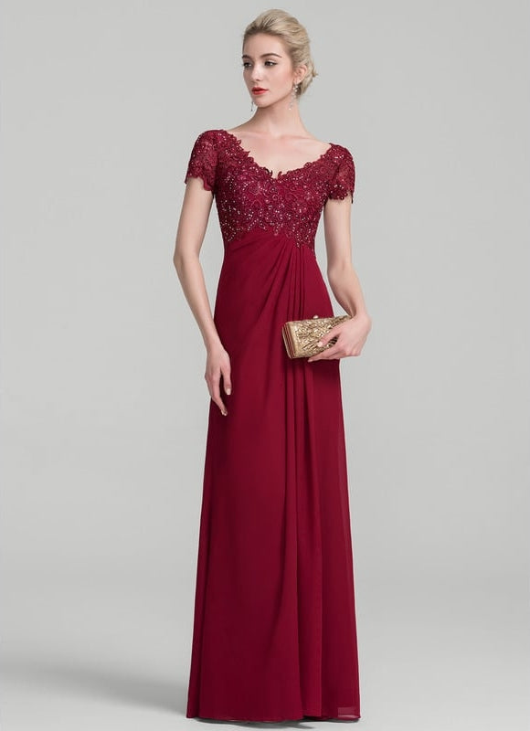 Robe Trapèze Rouge Velours Chic - gallery 3