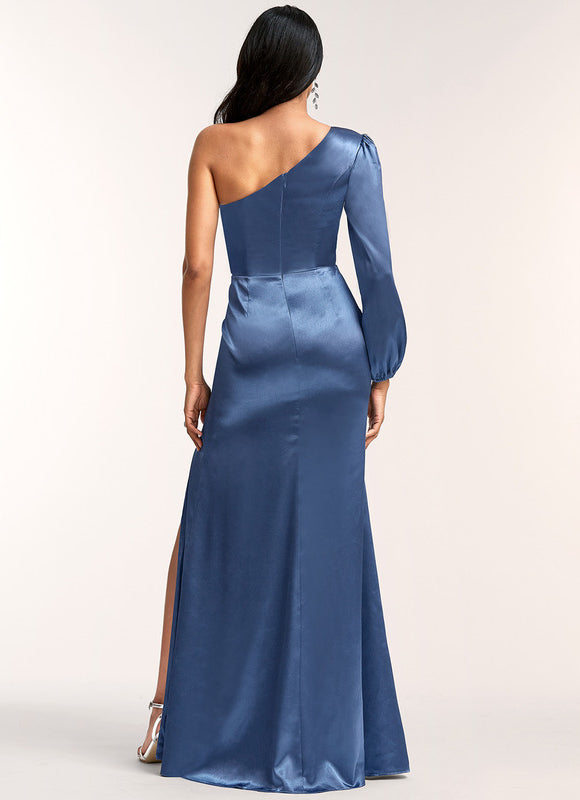 Robe Trapèze Rouge Satiné Chic - gallery 2