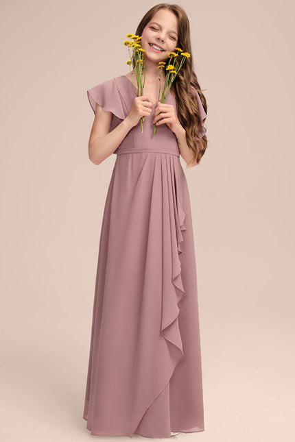 Robe Trapèze Bleu Céleste Aérien - gallery 2