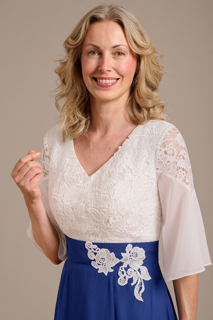 Robe Trapèze Bleu Douceur - gallery 1