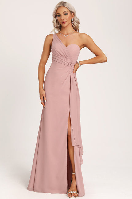 Robe Trapèze Asymétrique Beige