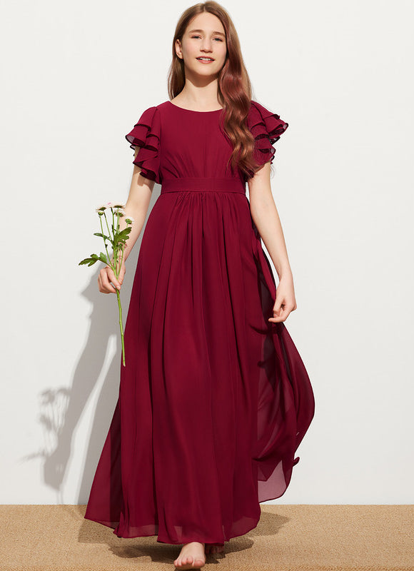 Robe Trapèze Bordeaux Flottante