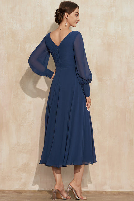 Robe Trapèze Chiffon Élégante - gallery 6