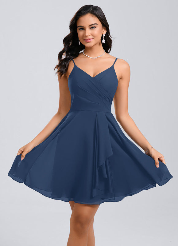 Robe Trapèze Marine Éthérée