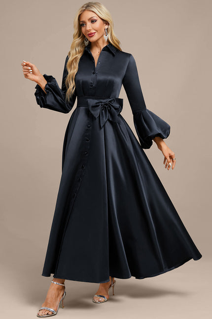 Robe Trapèze Élégance Sombre - gallery 2