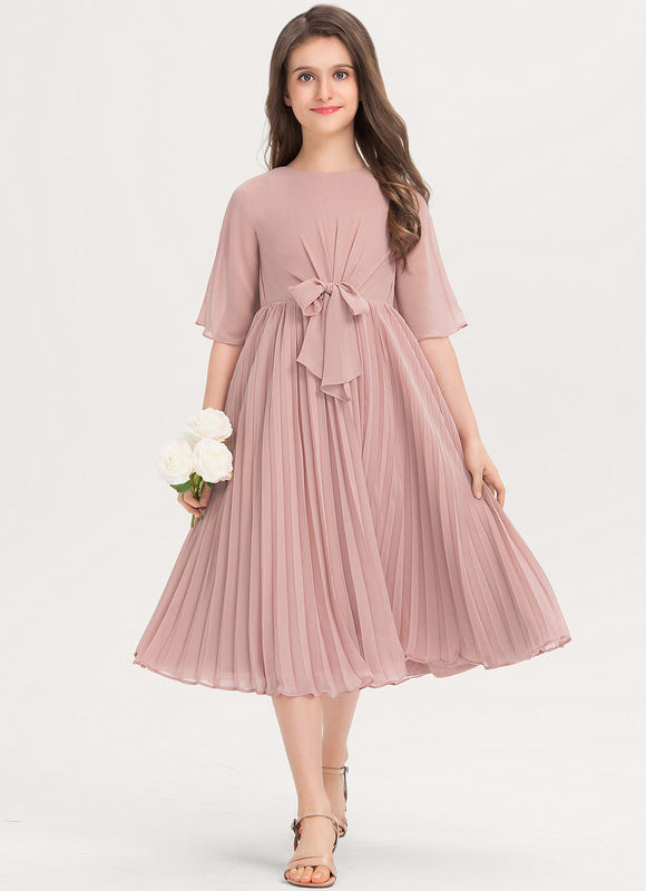 Robe Trapèze Mousseline Chic - gallery 1