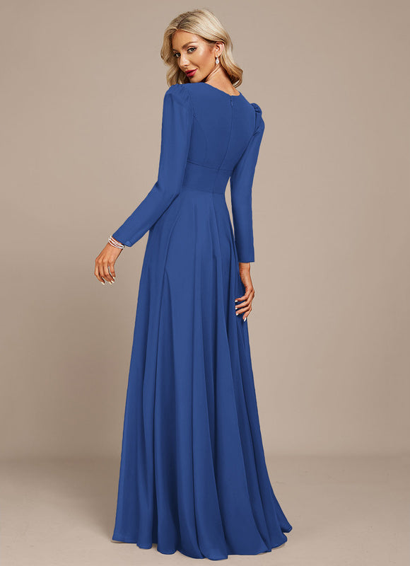 Robe Trapèze Gris Flottant - gallery 8