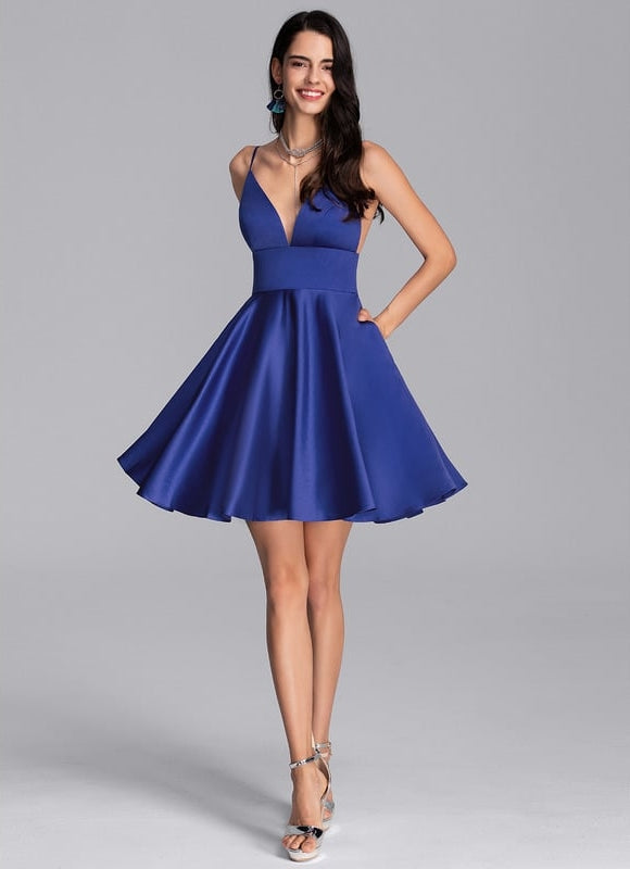 Robe Trapèze Satinée Moderne - gallery 3