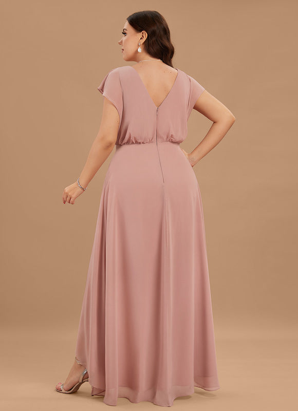 Robe Trapèze Aérienne Vert Pâle - gallery 5