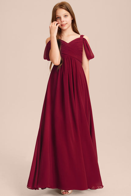 Robe Trapèze Rouge Velours Flottant - gallery 5