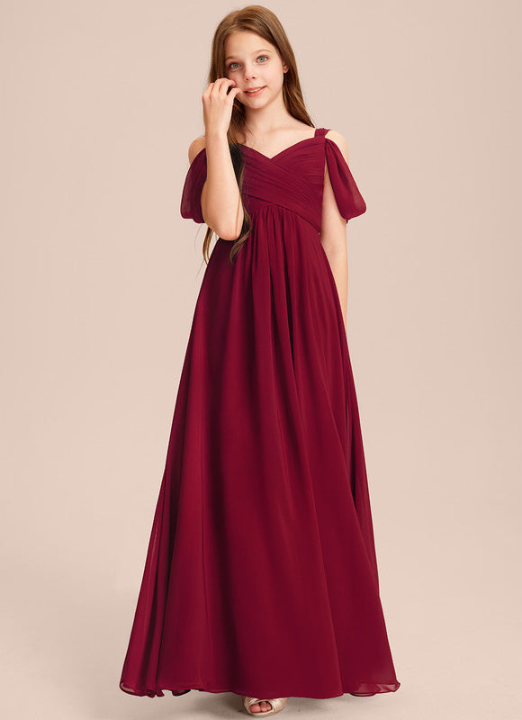 Robe Trapèze Rouge Velours Flottant - gallery 5