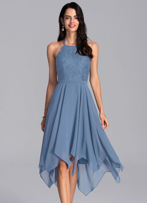 Robe Trapèze Bleu Aérien