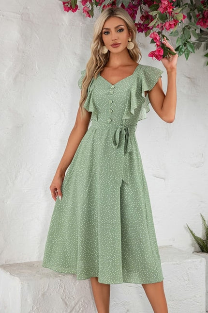 Robe Trapèze Rêve Azur Évasé - gallery 2