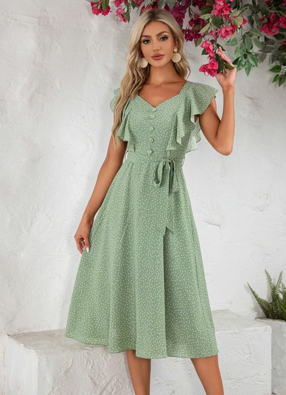 Robe Trapèze Rêve Azur Évasé - gallery 2