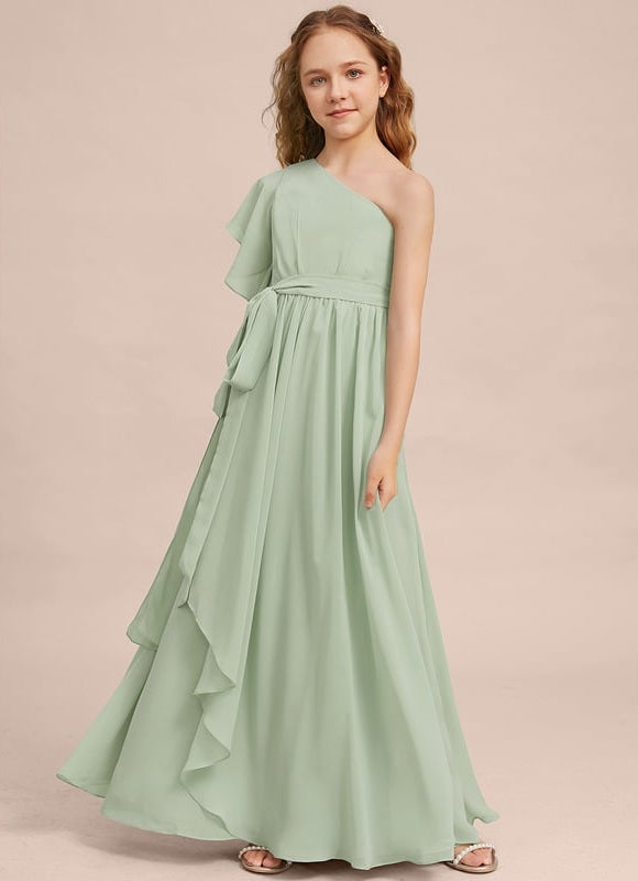 Robe Trapèze Verte Évanescente - gallery 2