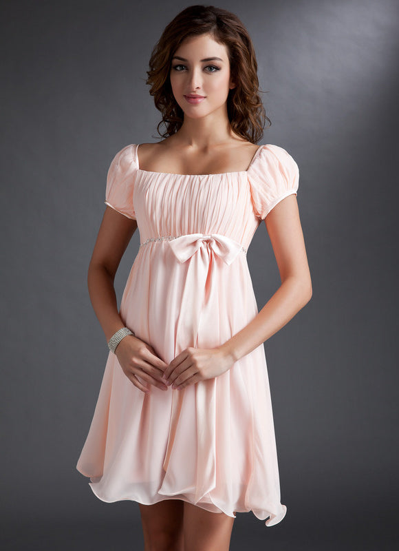 Robe Trapèze Douceur Pêche - gallery 6