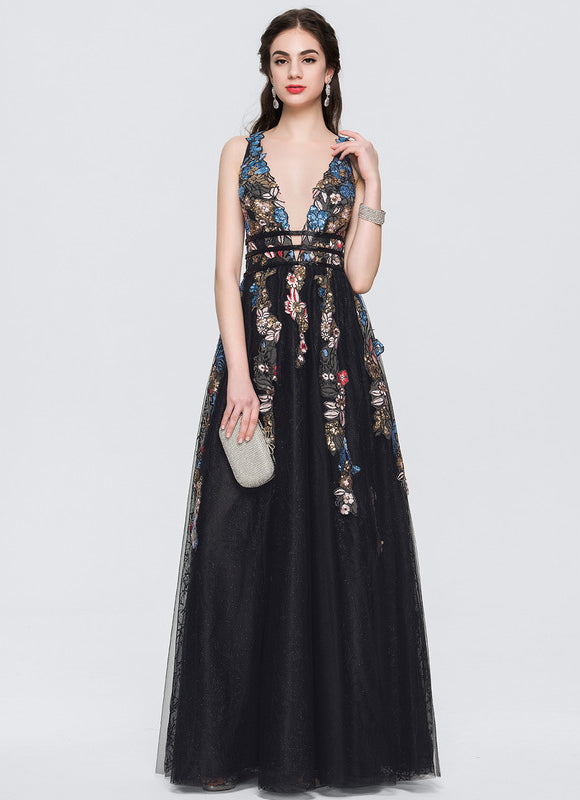 Robe Trapèze Étoile Ébène - gallery 1