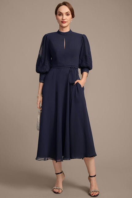 Robe Trapeze Ceinturée