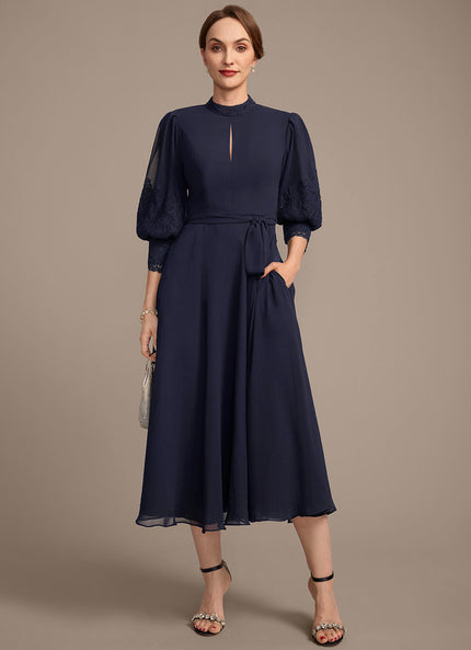 Robe Trapeze Ceinturée