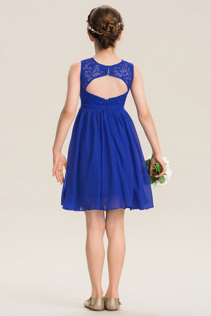Robe Trapeze Bleu Roi - gallery 1
