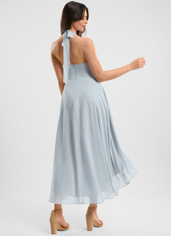 Robe Trapèze Flottante Verte - gallery 5