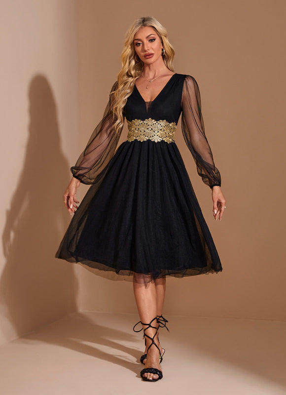 Robe Trapeze Col V