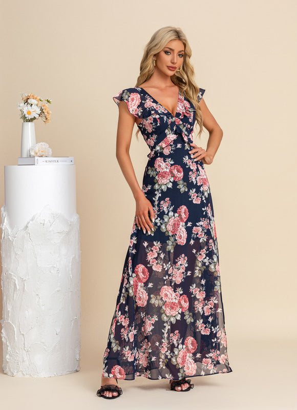 Robe Trapèze Fleurir Brise - gallery 9