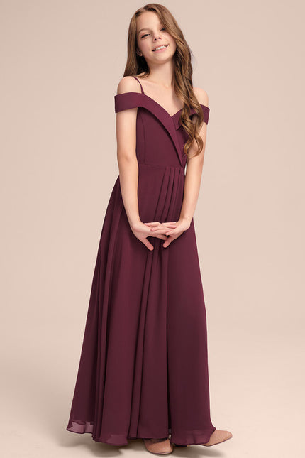 Robe Trapèze Rouge Velours Flottant - gallery 1