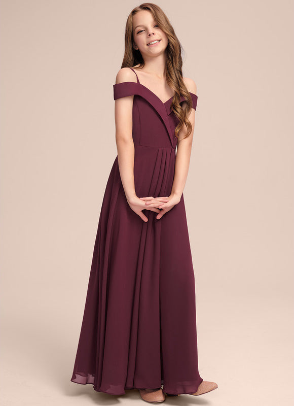 Robe Trapèze Rouge Velours Flottant - gallery 1