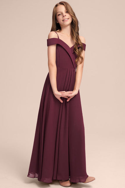 Robe Trapèze Rouge Velours Flottant - gallery 1