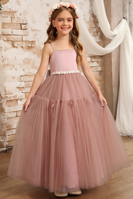 Robe Trapèze Rosée Élégante - gallery 2