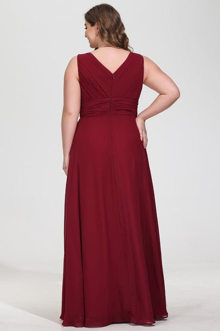 Robe Trapèze Mousseline Fendue - gallery 8